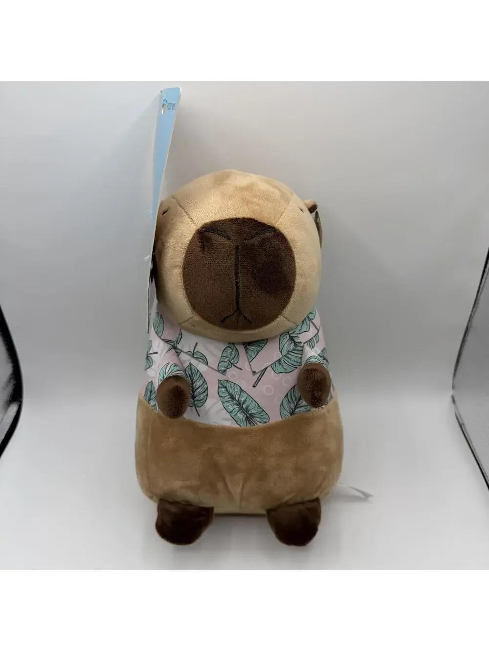 Fluffy Bunch Brown Capybara Plush Dog Toy with Squeaker New With Tags